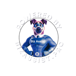 This is the logo for BizAssist a office rental space in Winnipeg MB.