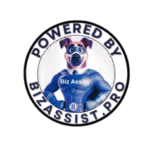 This is the logo for BizAssist a coworking space in Winnipeg.